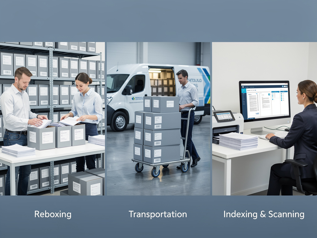 Professional records management services including indexing, scanning, and database management by Document Management Group in Houston, Texas